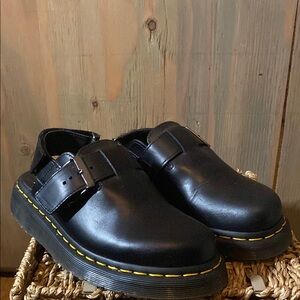 Doc Marten Black Leather mules